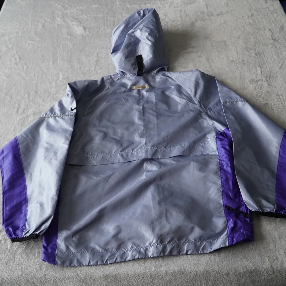 Vintage Nike 90's Quarter Zip Windbreaker Hooded Small‎